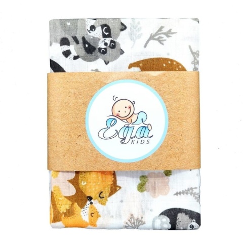 Zestaw prezentowy dla noworodka wyprawka Baby shower box - Szary