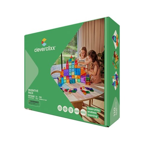 Cleverclixx - Klocki magnetyczne Inventive Pack Intense - 110 el.