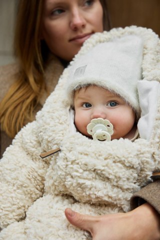 Elodie Details - Czapka zimowa, Furry Knit - Vanilla White - 3-100 lata