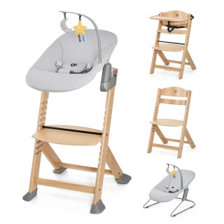 Kinderkraft Krzesełko do karmienia Enock z leżaczkiem Calmee Grey
