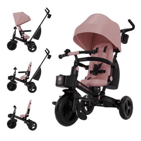 Rowerek trójkołowy 6w1 Kinderkraft AVEO 2 Plus Różowy