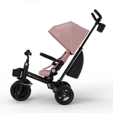 Rowerek trójkołowy 6w1 Kinderkraft AVEO 2 Plus Różowy