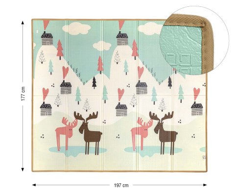 Mata piankowa składana Milly Mally Play Pastel Deer