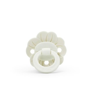 ELODIE DETAILS - smoczek lateksowy Binky Bloom 3 m+, vanilla white