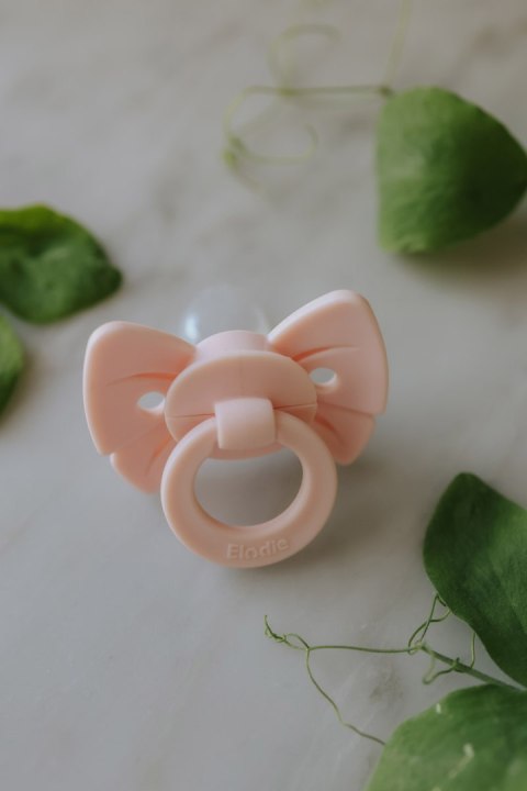 ELODIE DETAILS - smoczek silikonowy Binky Bow 0-6 m, misty pink