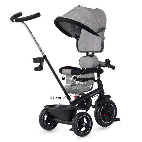 Kinderkraft Rowerek trójkołowy 5w1 FREEWAY grey melange