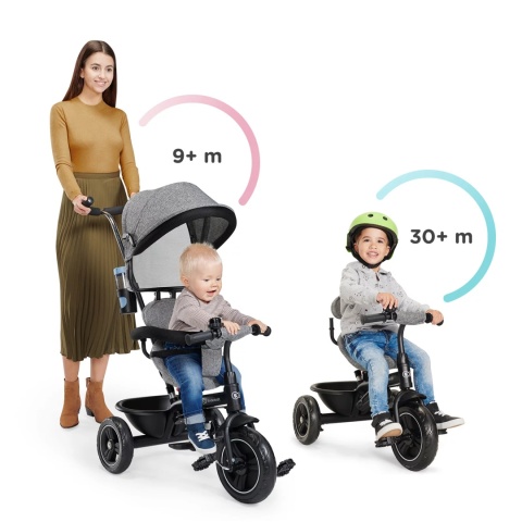 Kinderkraft Rowerek trójkołowy 5w1 FREEWAY grey melange