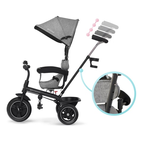 Kinderkraft Rowerek trójkołowy 5w1 FREEWAY grey melange
