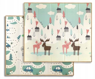 Mata piankowa składana Milly Mally Play Pastel Deer