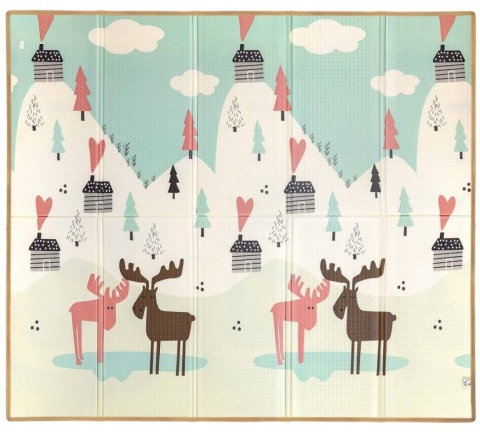 Mata piankowa składana Milly Mally Play Pastel Deer