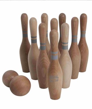 Drewniane Kręgle Wooden Story- Naturalne 10 szt.