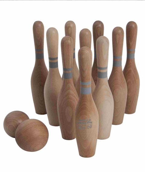 Drewniane Kręgle Wooden Story- Naturalne 10 szt.