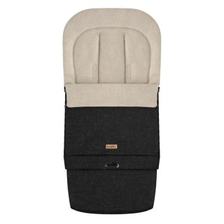 Śpiworek niemowlęcy wełniany regulowany 0-36m Zaffiro SleepGrow Scandi czarny