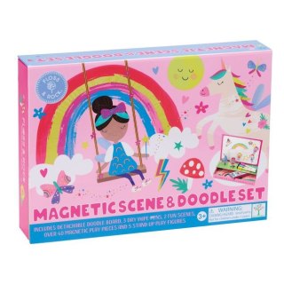 Magnetyczna układanka i tablica do rysowania - Tęczowe Wróżki Floss & Rock