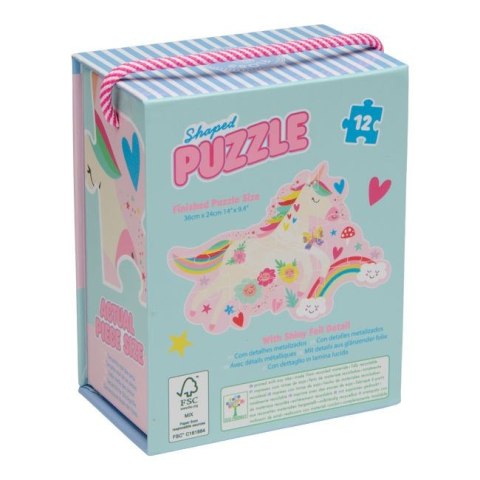 Floss & Rock Puzzle 12 elementów - Tęczowe Wróżki
