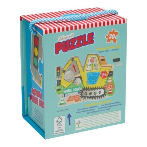Floss & Rock Puzzle 30 elementów - Na budowie