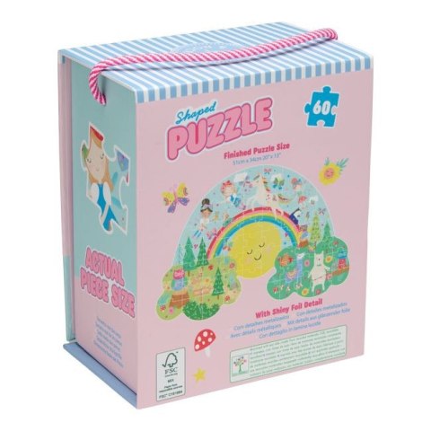 Puzzle 60 elementów - Tęczowe Wróżki Floss & Rock