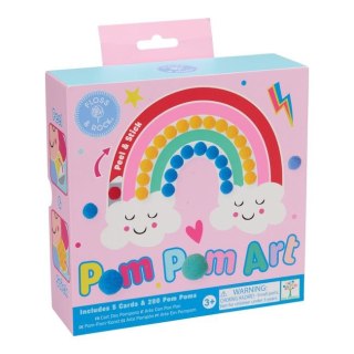 Floss & Rock Zestaw kreatywny Pom Pom Art - Tęczowe Wróżki