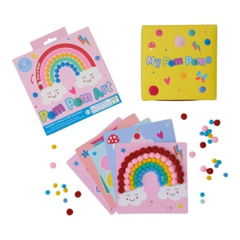 Floss & Rock Zestaw kreatywny Pom Pom Art - Tęczowe Wróżki