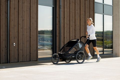 Hamax - przyczepka rowerowa Outback Next, podwójna, black