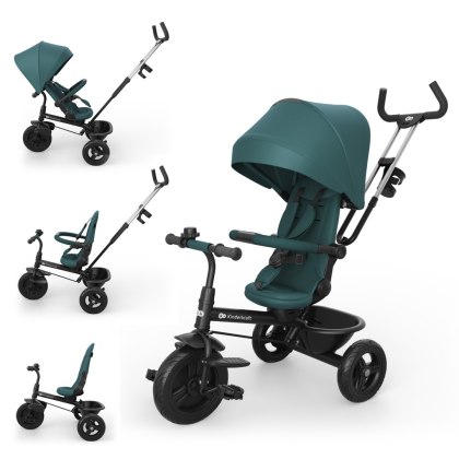 Rowerek trójkołowy 6w1 Kinderkraft Aston 2 Plus 9m+ Zielony