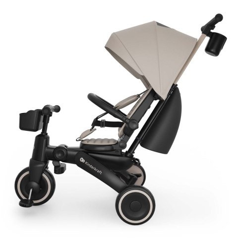Rowerek trójkołowy 6w1 Kinderkraft Jazz 3 9m+ Beżowy