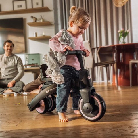 Rowerek trójkołowy 6w1 Kinderkraft Jazz 3 9m+ Szary