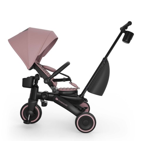 Rowerek trójkołowy 6w1 Kinderkraft Jazz 3 9m+ Różowy