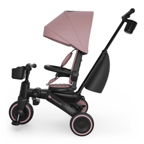 Rowerek trójkołowy 6w1 Kinderkraft Jazz 3 9m+ Różowy