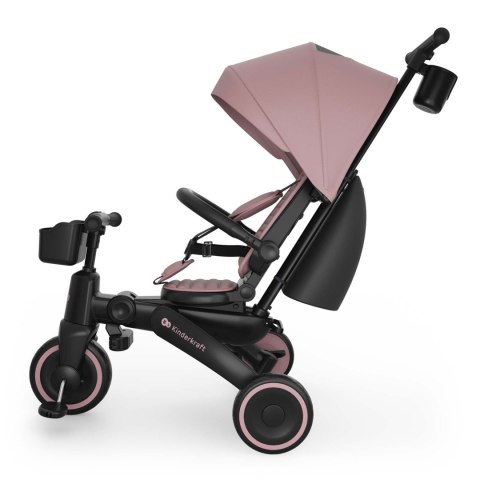 Rowerek trójkołowy 6w1 Kinderkraft Jazz 3 9m+ Różowy