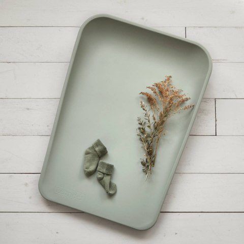 LEANDER - mata do przewijania MATTY™, sage green