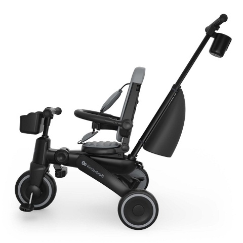 Rowerek trójkołowy 6w1 Kinderkraft Jazz 3 9m+ Szary