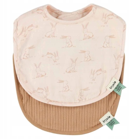 Zestaw śliniaków 2-pack - Rosy Rabbit Trixie Baby