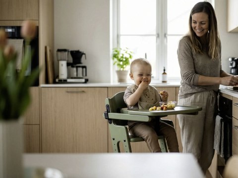 BabyDan - DanTray tacka do krzesełka DanChair, soft green