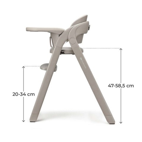 Krzesełko do karmienia 3w1 Kinderkraft Tino szare