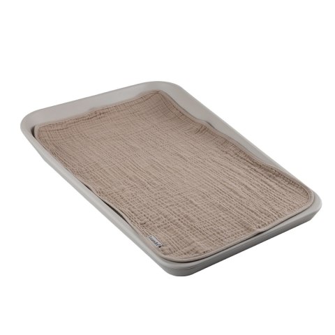 LEANDER - podkład muślinowy na przewijak MATTY™, 2-pak, cappuccino/mocca