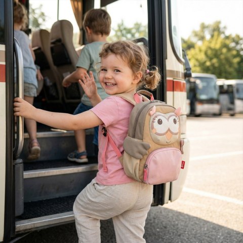 Plecak dla dzieci Sowa zabawka akcesoria dla przedszkolaka wyprawka sigikid