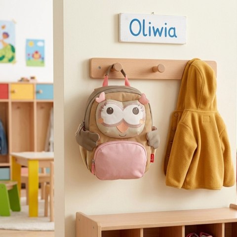 Plecak dla dzieci Sowa zabawka akcesoria dla przedszkolaka wyprawka sigikid