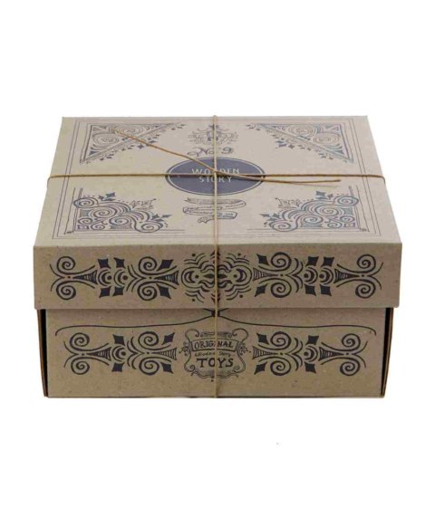 Wooden Story Drewniany Box do Sortowania Kształtów Kolorowy