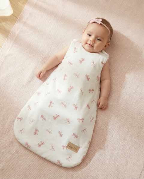 Śpiworek do spania S 1,5 tog Pudrowe kokardki Albero Mio