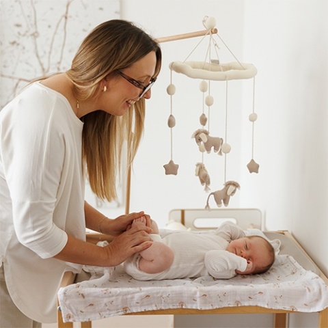Naturalne pieluszki z włókien bambusa Natural Bamboo beżowy Babyono