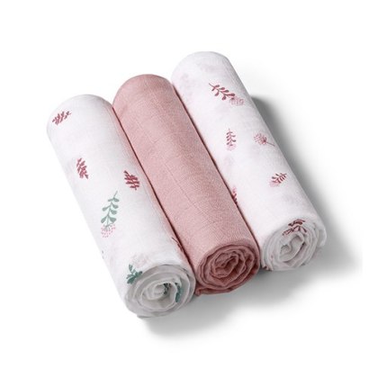 Naturalne pieluszki z włókien bambusa Natural Bamboo różowy Babyono