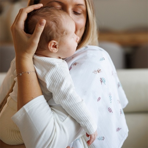 Naturalne pieluszki z włókien bambusa Natural Bamboo różowy Babyono