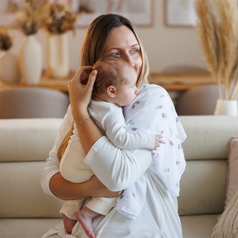 Naturalne pieluszki z włókien bambusa Natural Bamboo różowy Babyono
