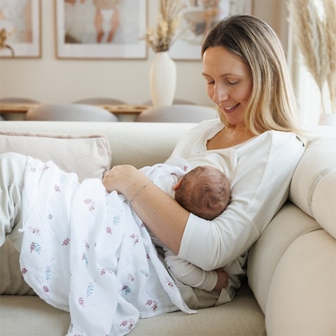 Naturalne pieluszki z włókien bambusa Natural Bamboo różowy Babyono