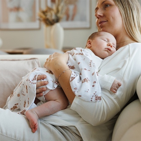 Naturalne pieluszki z włókien bambusa Natural Bamboo brązowy Babyono