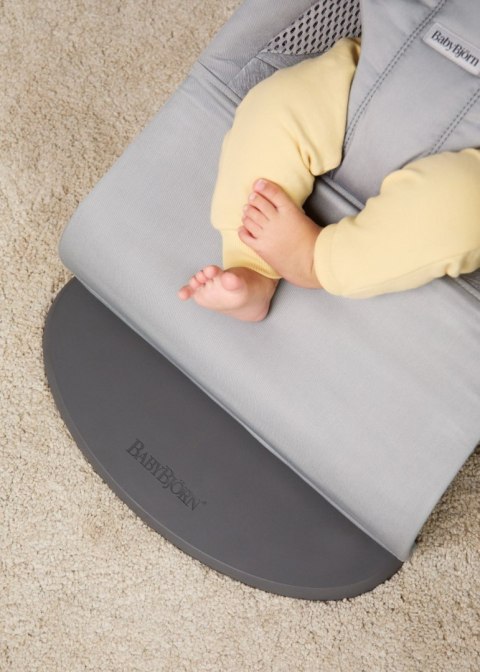 BABYBJORN - leżaczek BALANCE SOFT WOVEN/JERSEY Tri Fabric, jasny szary
