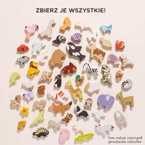 Drewniane figurki zwierzątka wiejskie, zabawka układanka, dzieci Le Toy Van