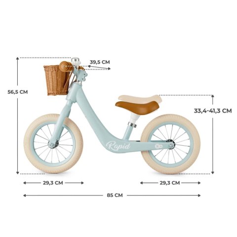 Rowerek biegowy Kinderkraft Rapid 2 Blue Breeze