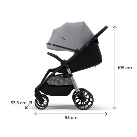 Wózek spacerowy Grande 2 moonlight grey Kinderkraft